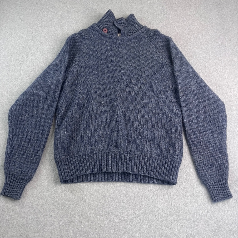 Northern‎ Isles Vintage Wool Blend Button Collar Sweater Men’s size XL Marled